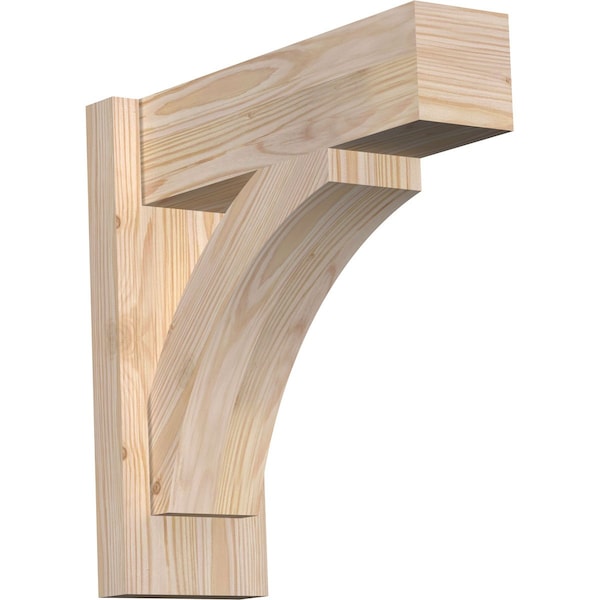 Ekena Millwork Thorton Block Smooth Outlooker, Douglas Fir, 5 1/2"W x 16"D x 16"H OUT06X16X16THR05SDF - main